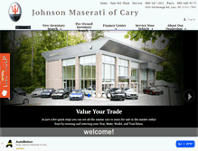 Tablet Screenshot of johnsonmaseratiofcary.com